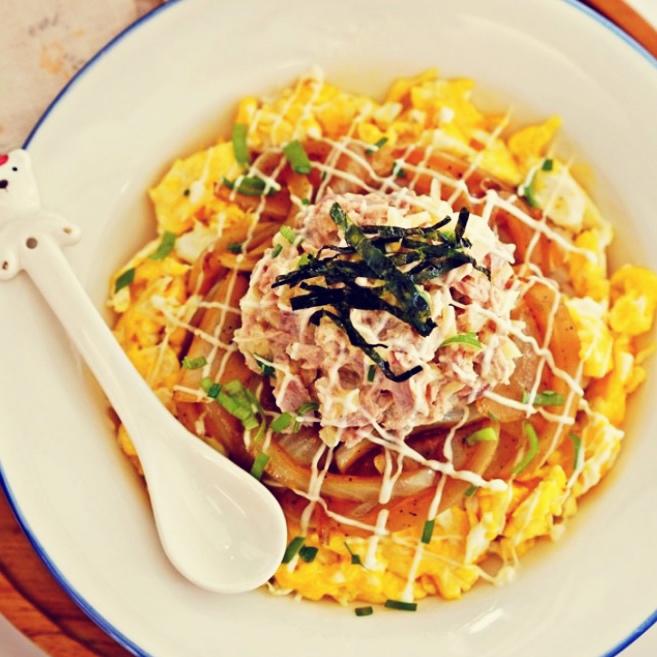 참치마요덮밥韩式金枪鱼盖饭酱简单日常下饭拌饭酱的做法