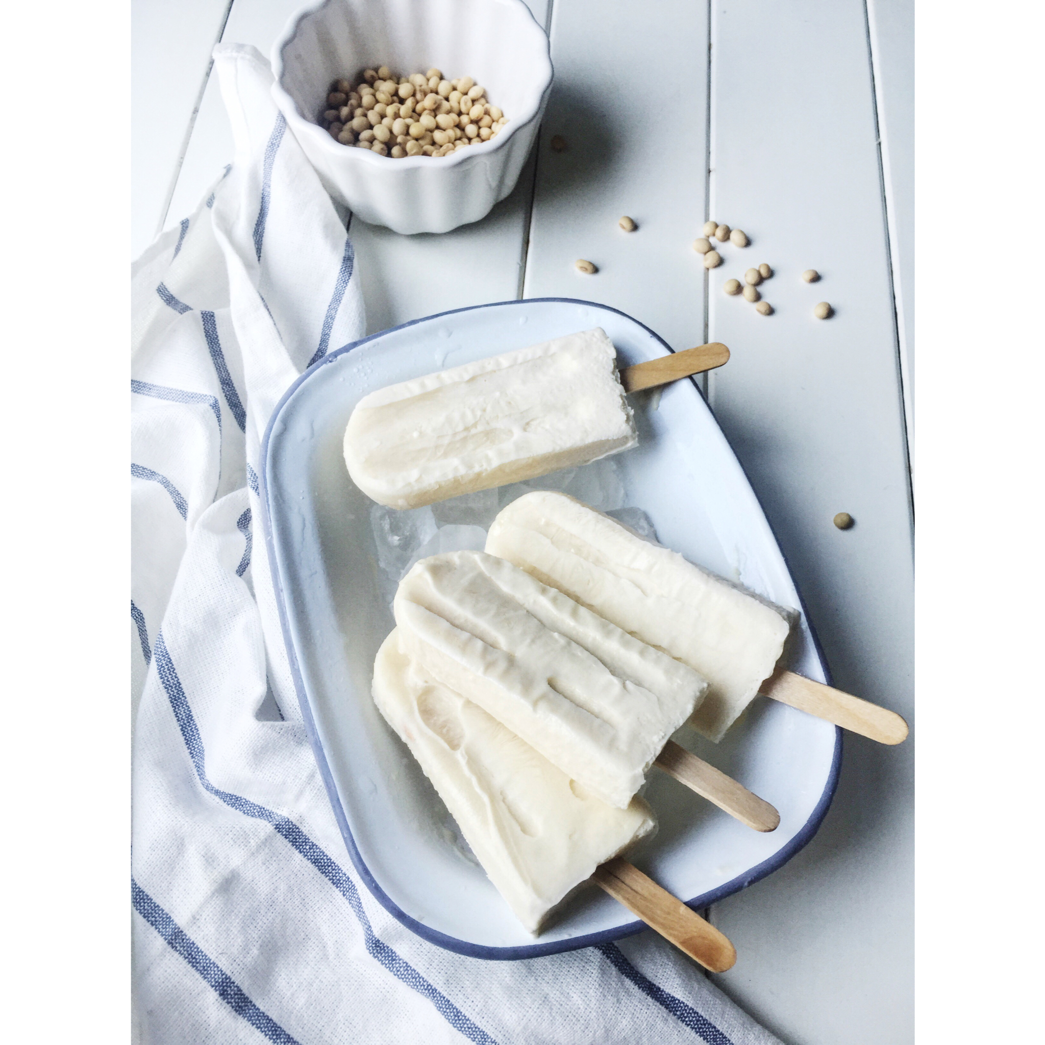 蕃鼠做的无比好吃的豆乳冰淇淋冰棒