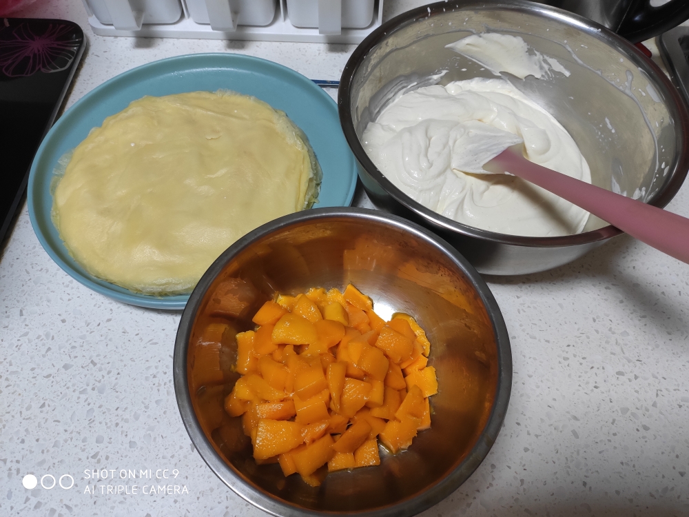芒果千层蛋糕的做法 步骤10