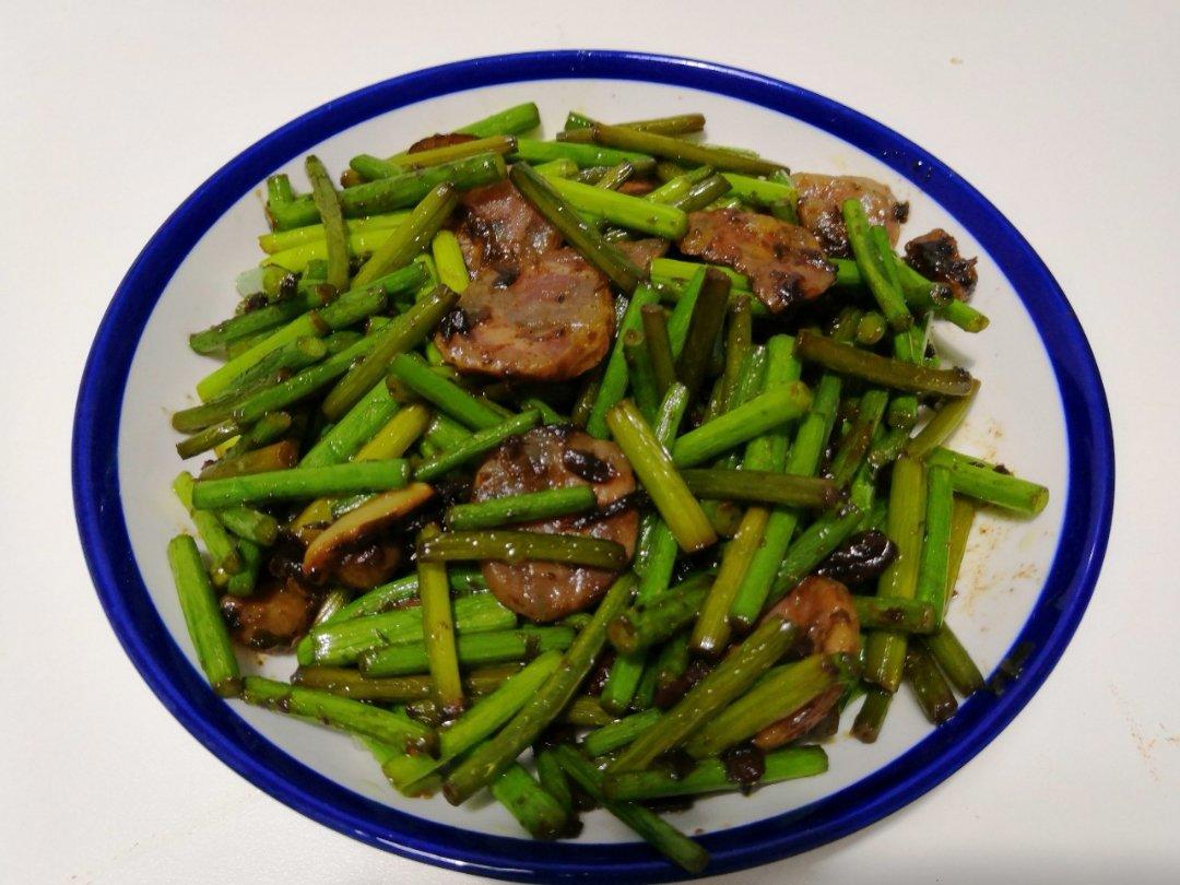 蒜苔炒腊肉