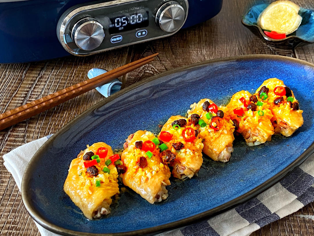 豆豉蒸鸡翅中｜摩飞极速蒸炖锅