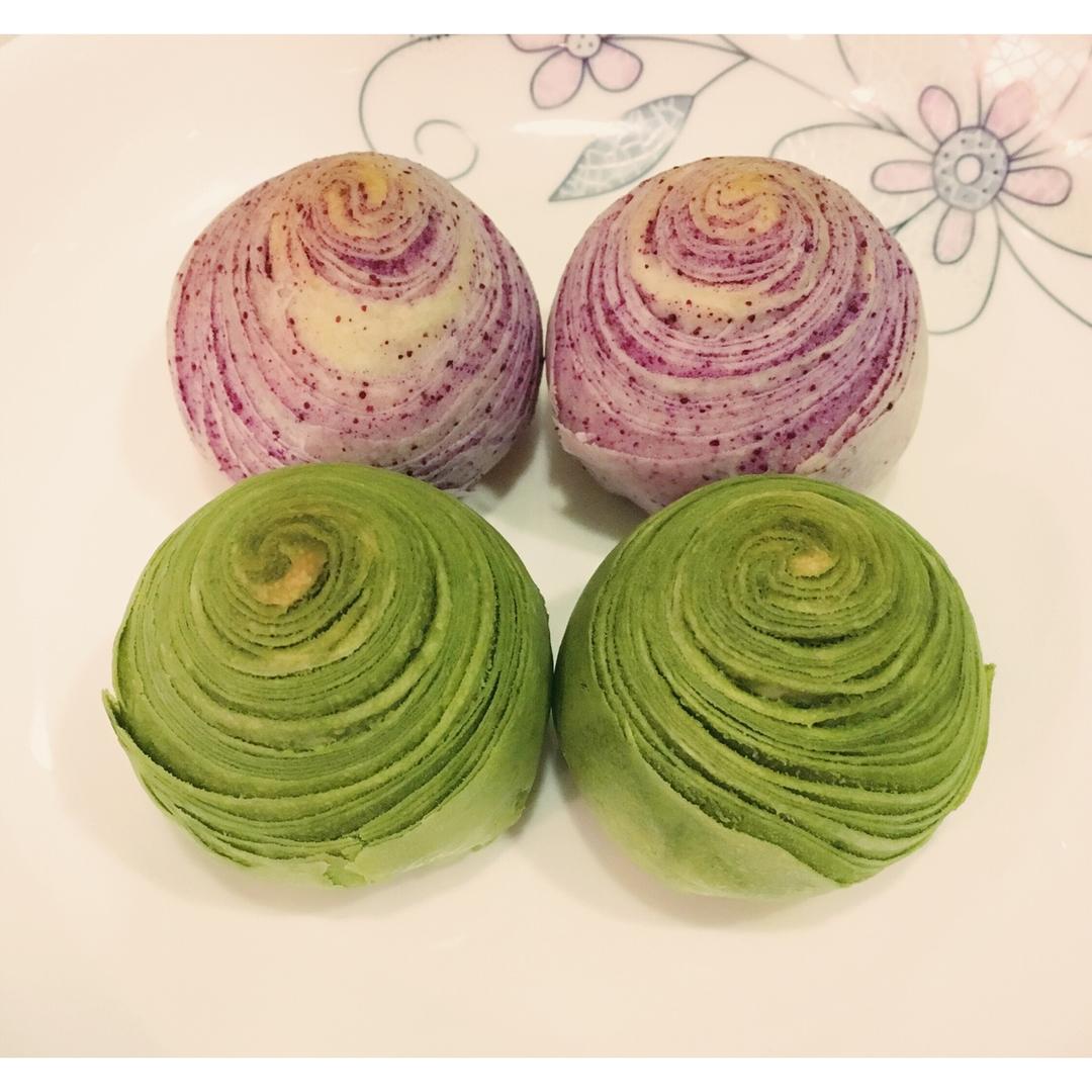 紫薯酥&抹茶酥
