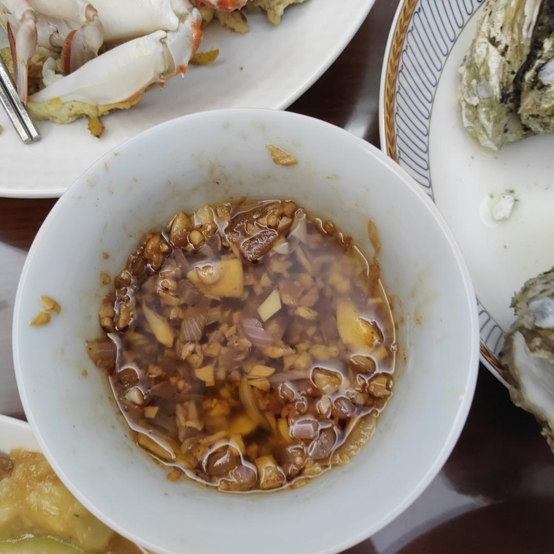 蒸生蚝蘸料