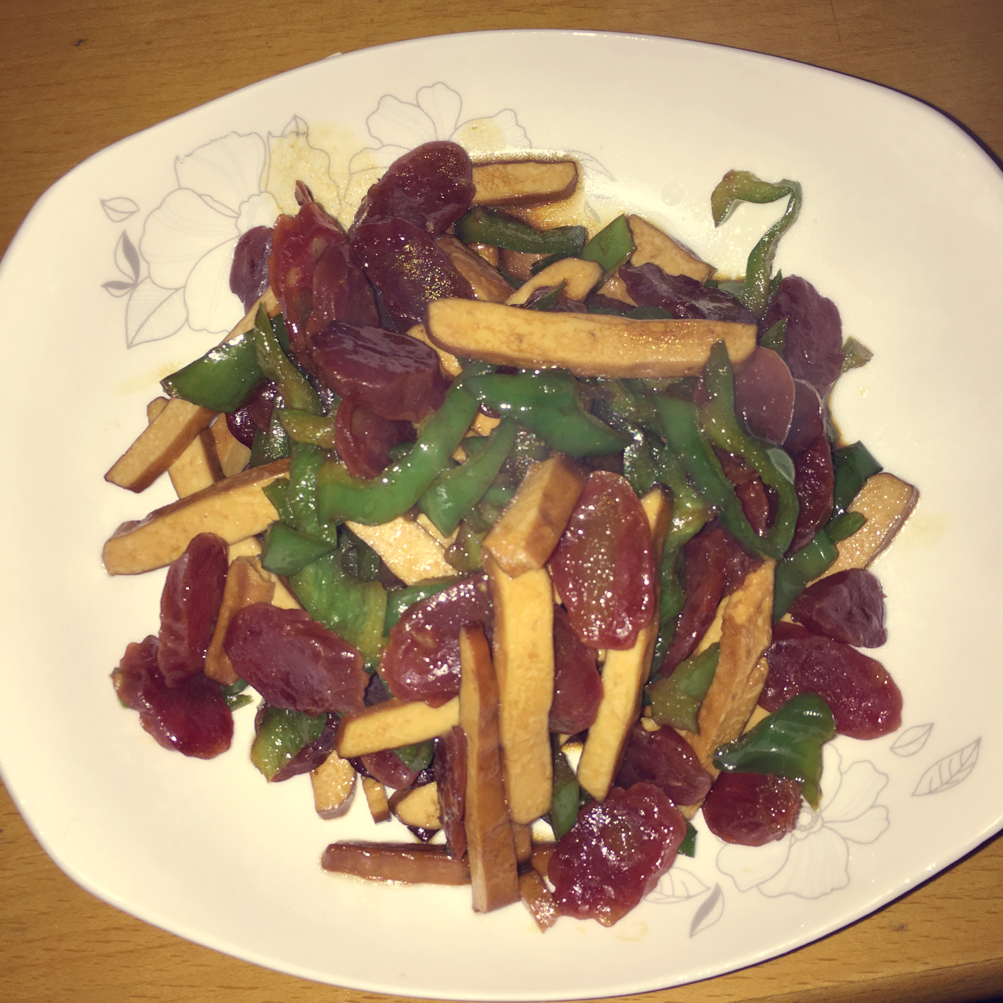 青椒炒香肠