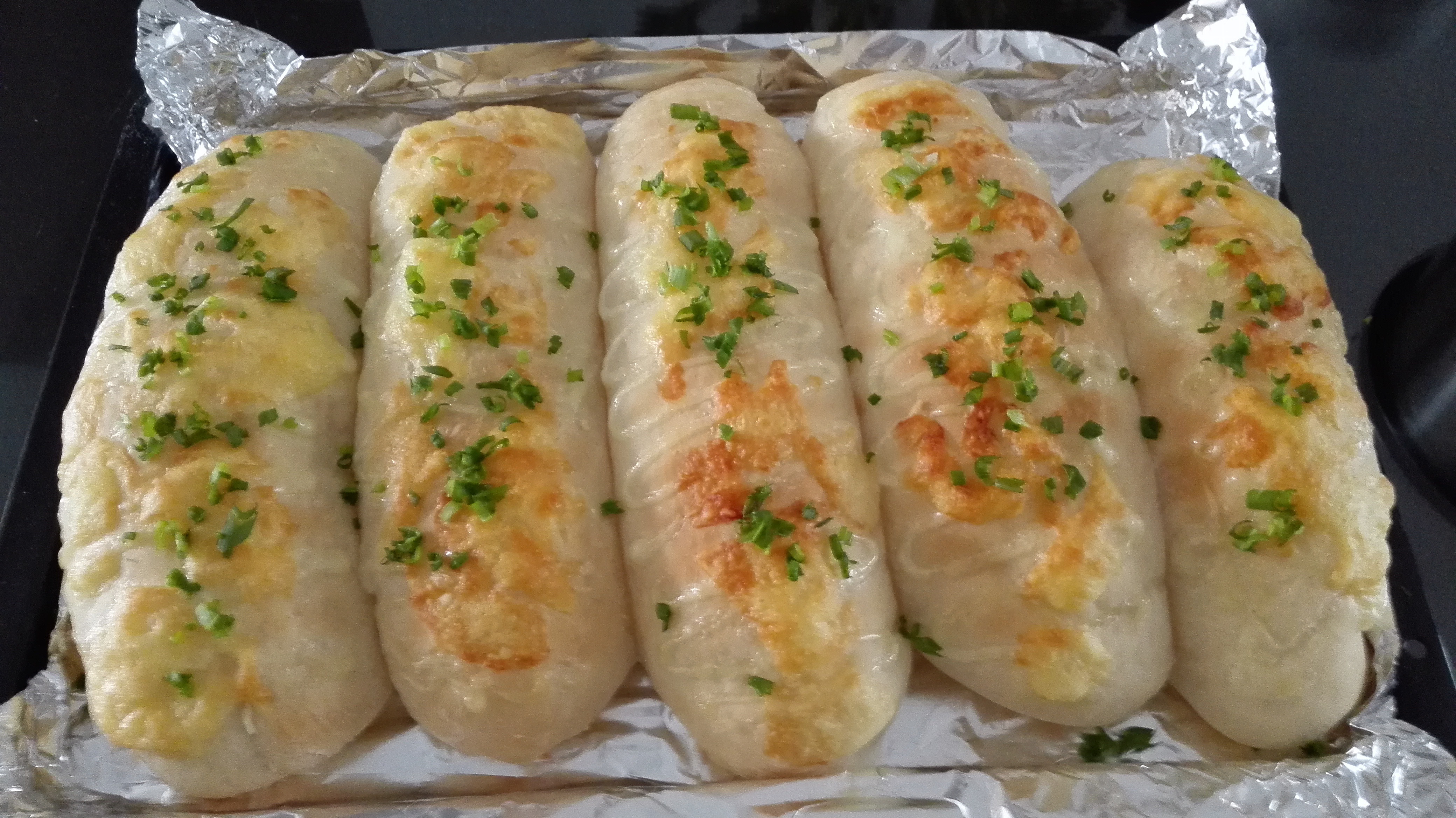 香葱芝士面包条