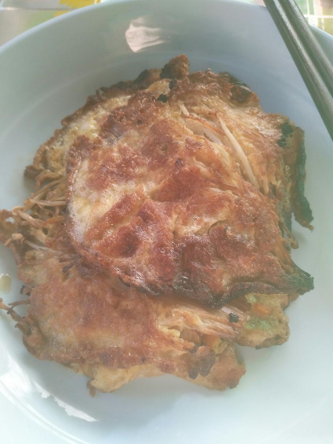 金针菇蛋饼