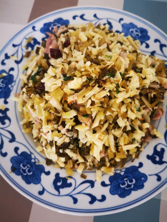 雪菜冬笋炒肉丝