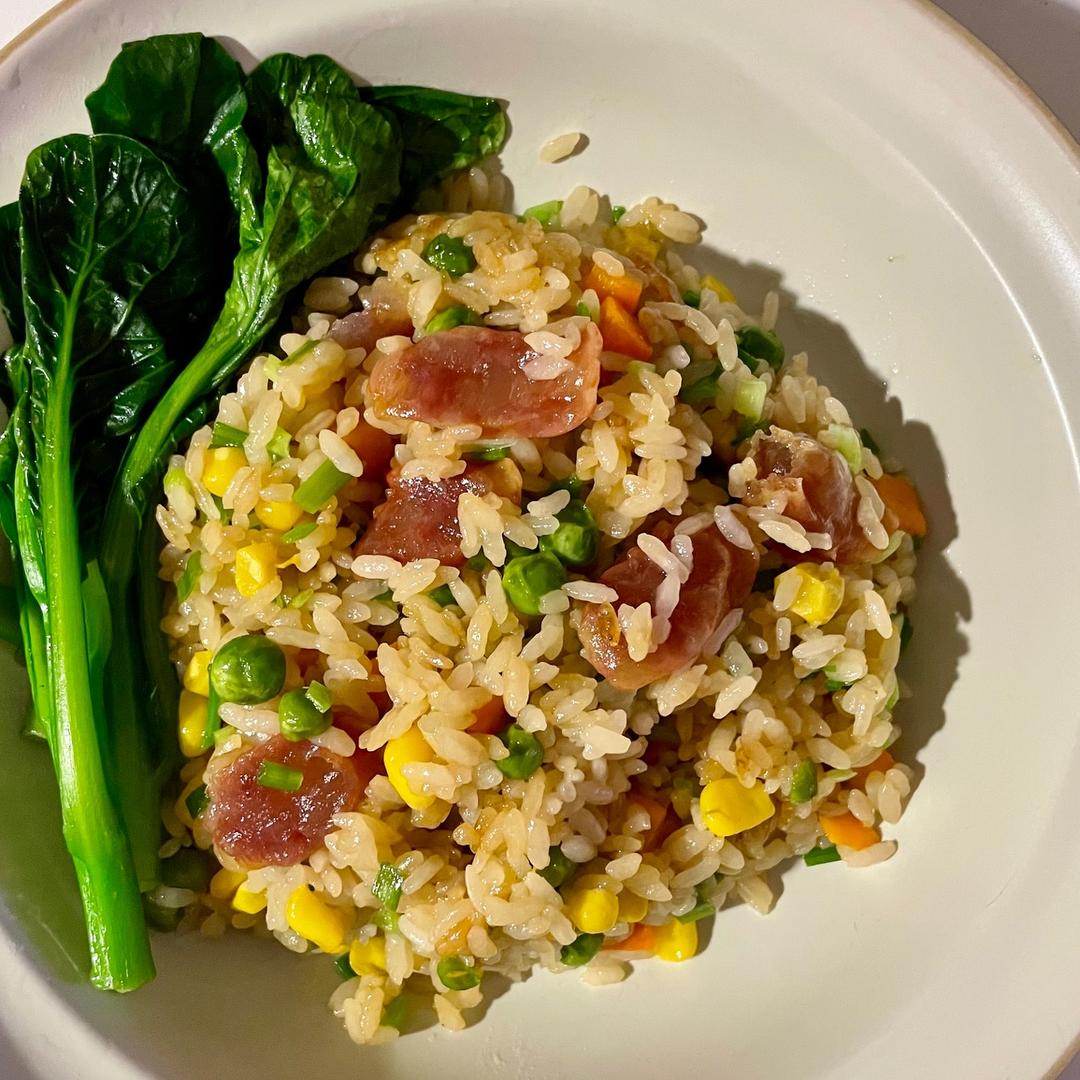 快手平底锅焖饭升级版的做法