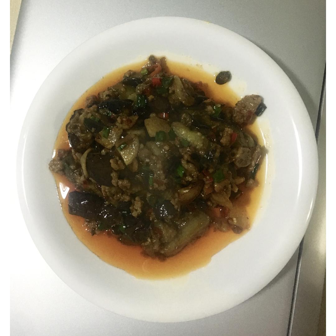 红烧肉沫茄子