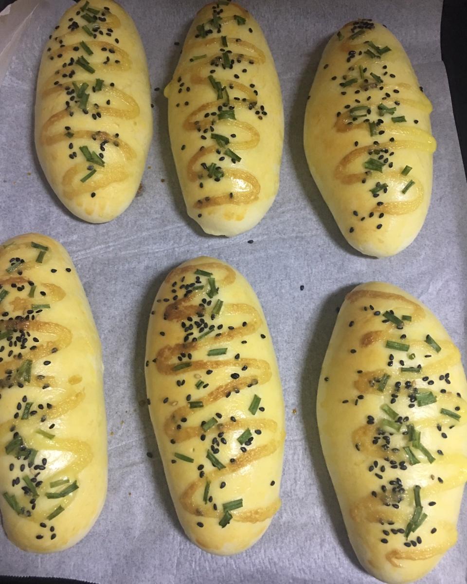 火腿肠早餐面包（一次发酵法）