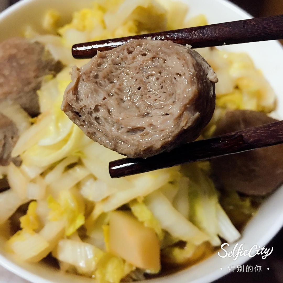 小白菜丸子汤