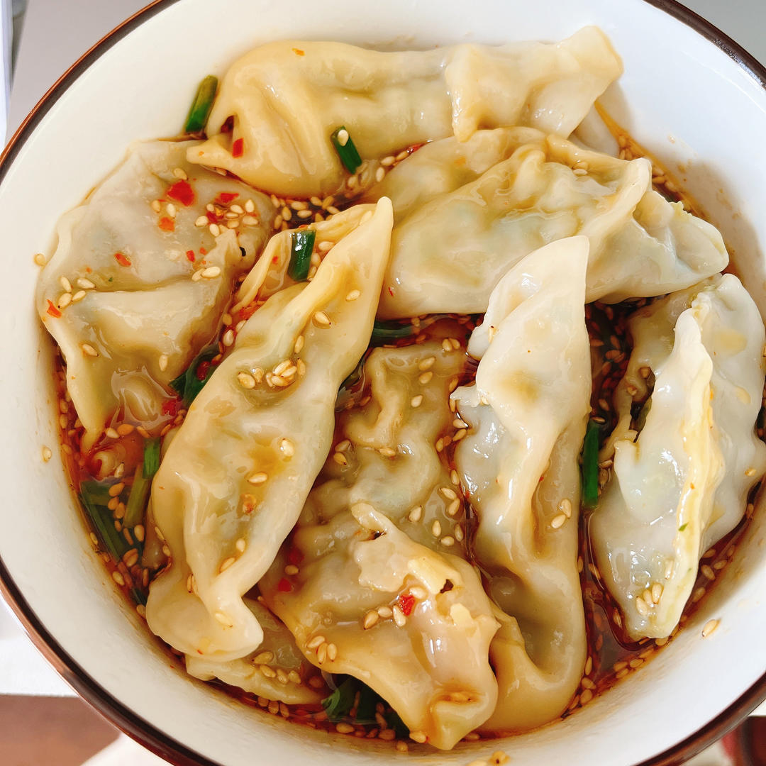 香菜肉饺，太好吃啦