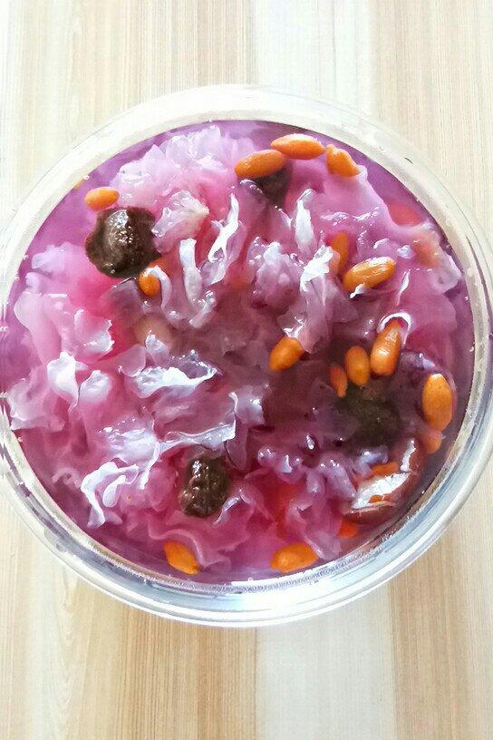 为爱停留666做的紫薯银耳羹