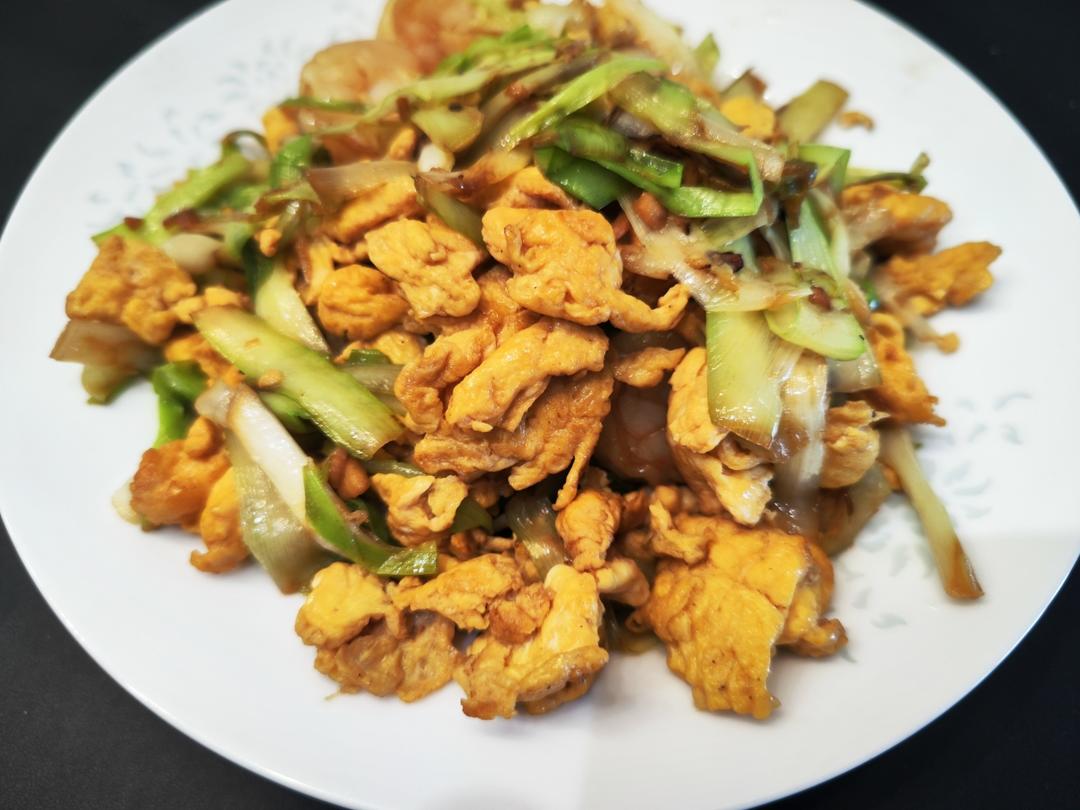 老丁的私房菜－韭黄炒鸡蛋