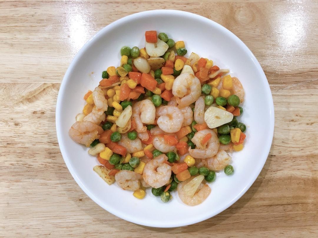 三色炒虾仁