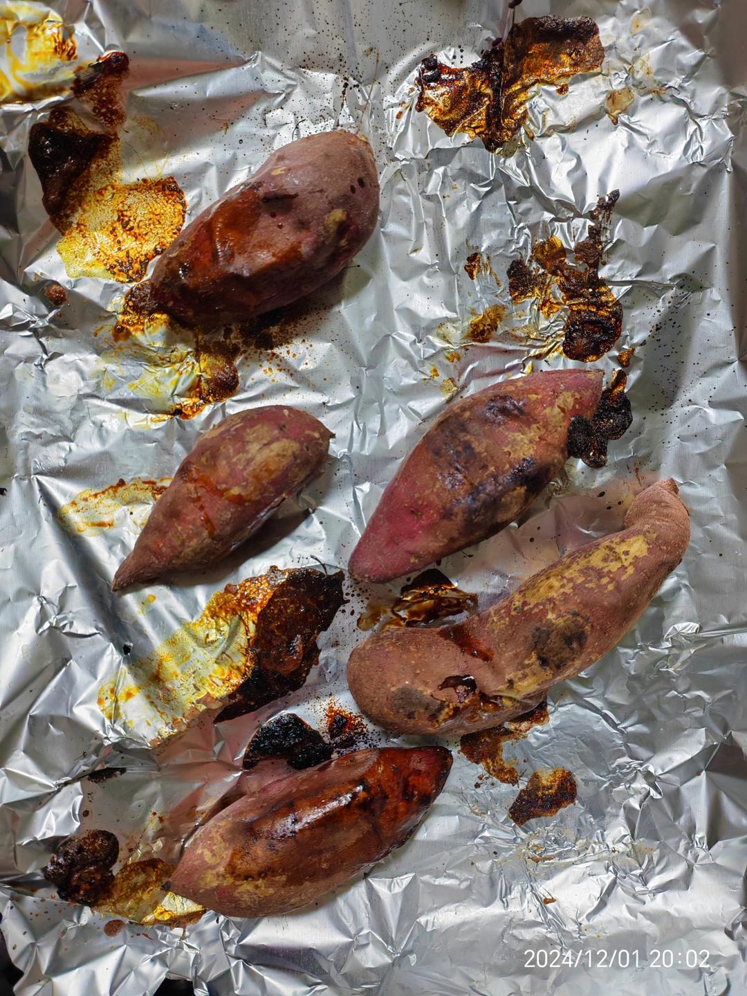 【糯唧唧的烤红薯】糖油四溢皮肉分离外糯里嫩吸溜着吃！