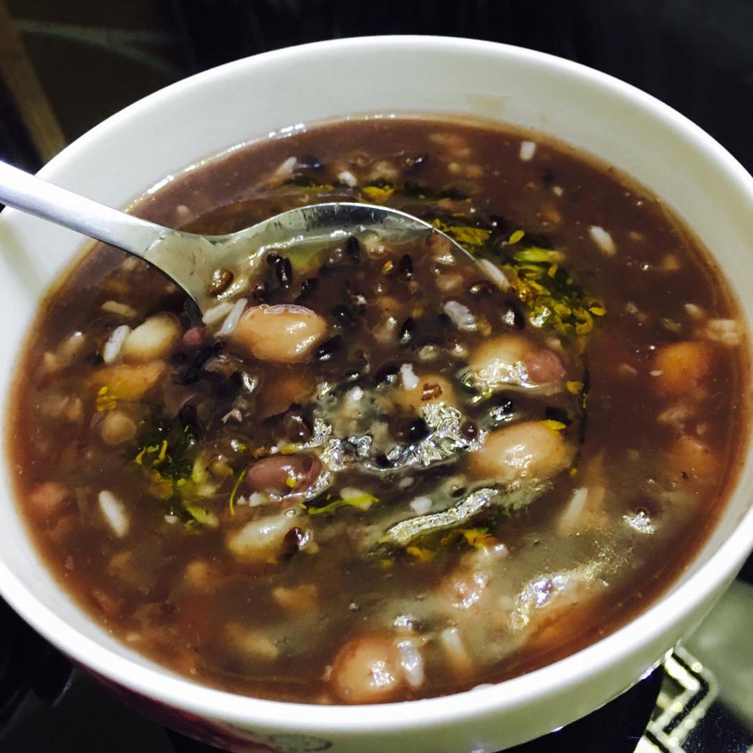 桂花血糯米红豆酒酿小丸子（这一碗，就是秋天）