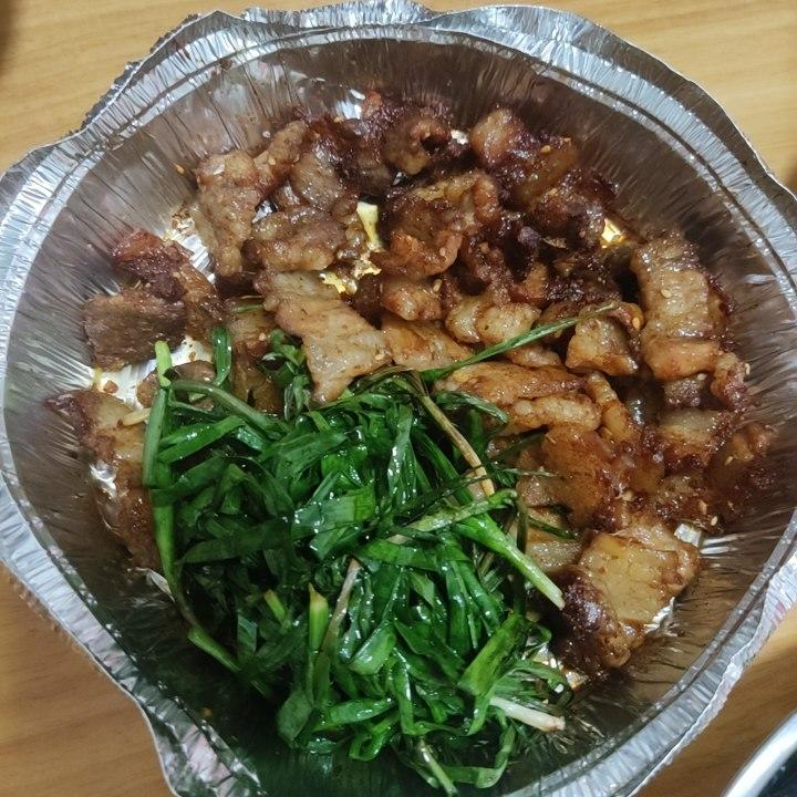 空气炸锅版烤韭菜