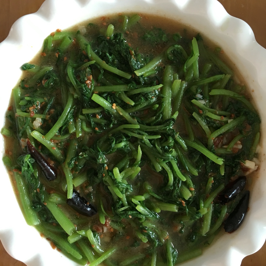 耗油芝麻酱茼蒿