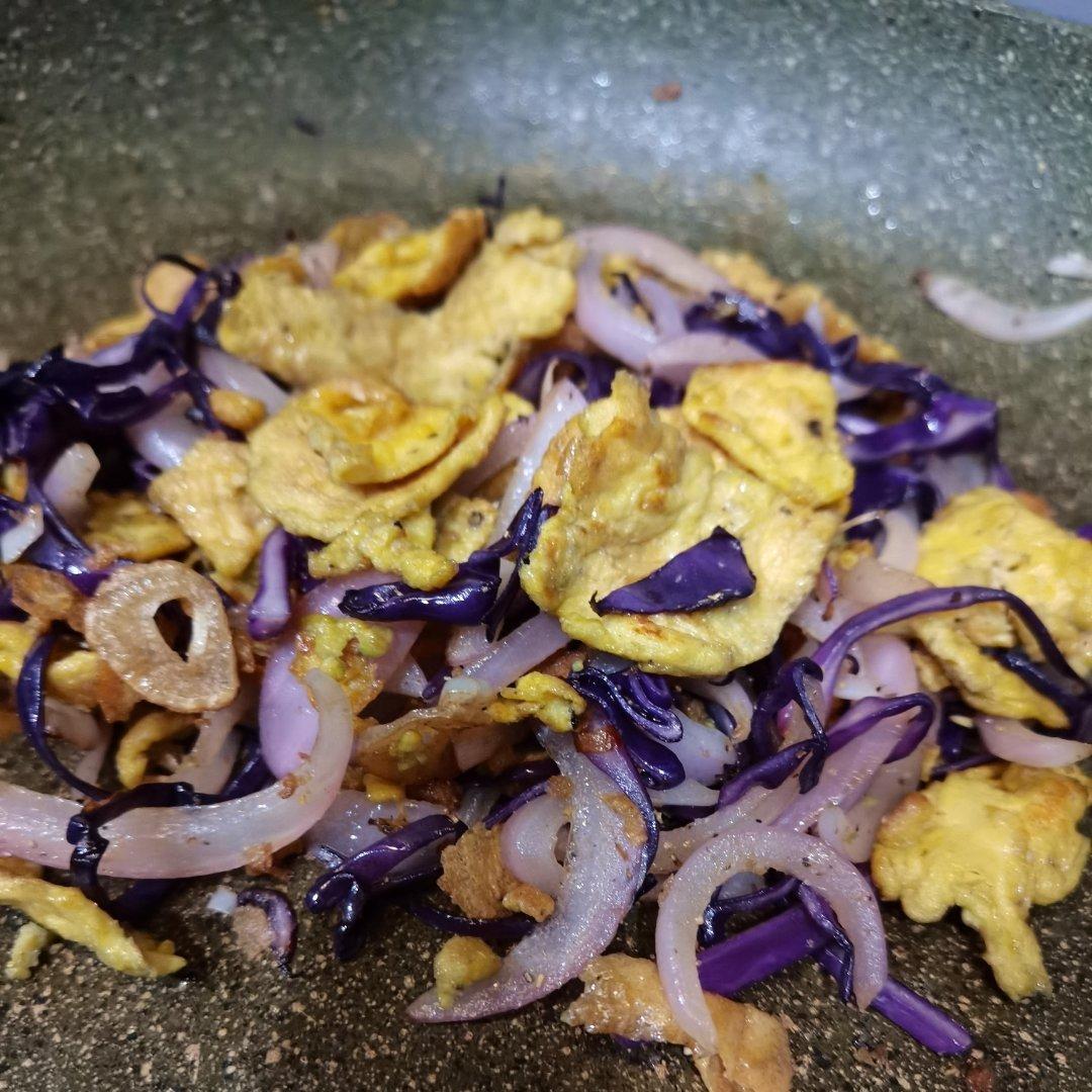 减脂❗️洋葱甘蓝炒鸡蛋（秘制