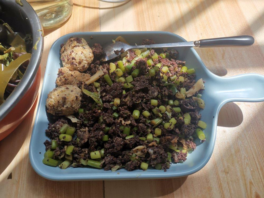 蒜苔炒猪血鸡胸肉沫不柴超好吃而且低脂高蛋白减脂！不做后悔系列！
