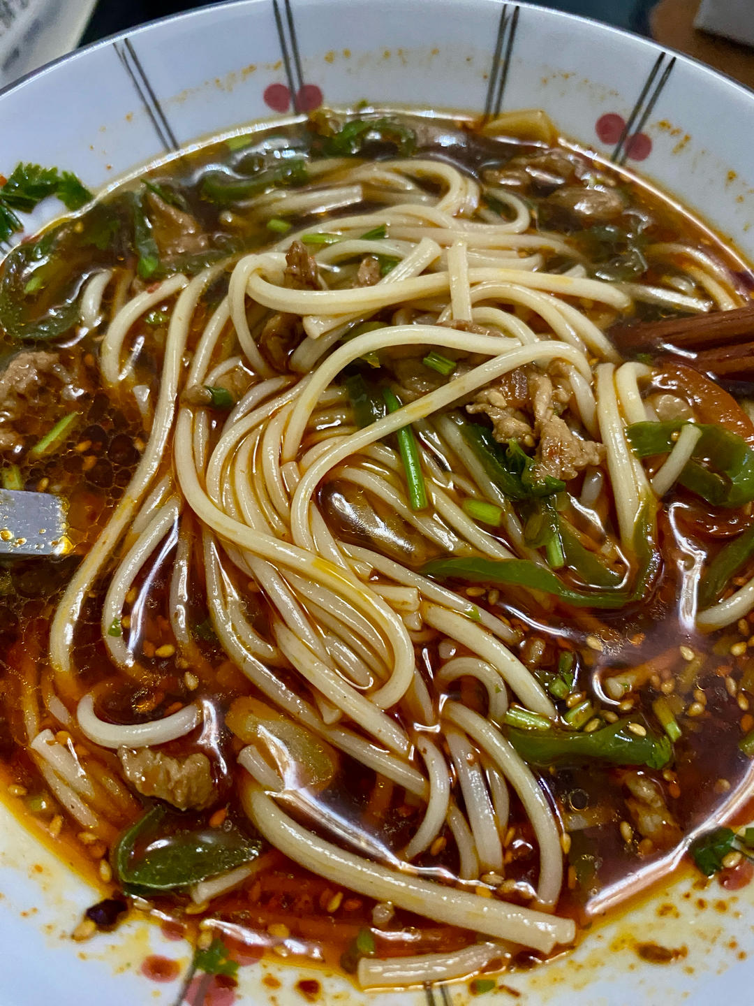 双椒肉丝面