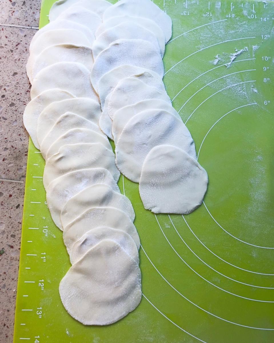 猪肉大虾荸荠白菜馅饺子