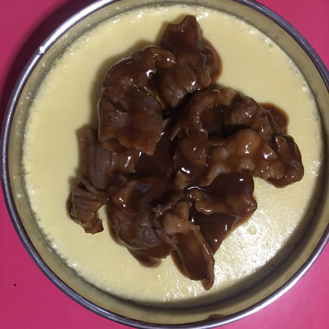 鲜嫩爽滑的肉末蒸蛋‼️ 简单好吃到起飞