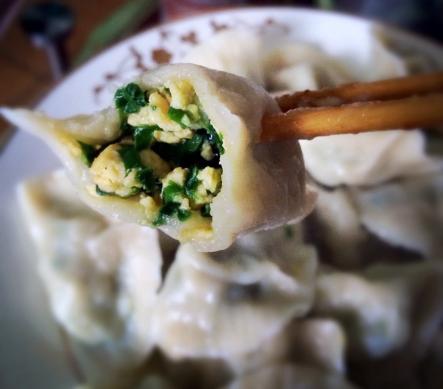 韭菜鲜虾馅饺子
