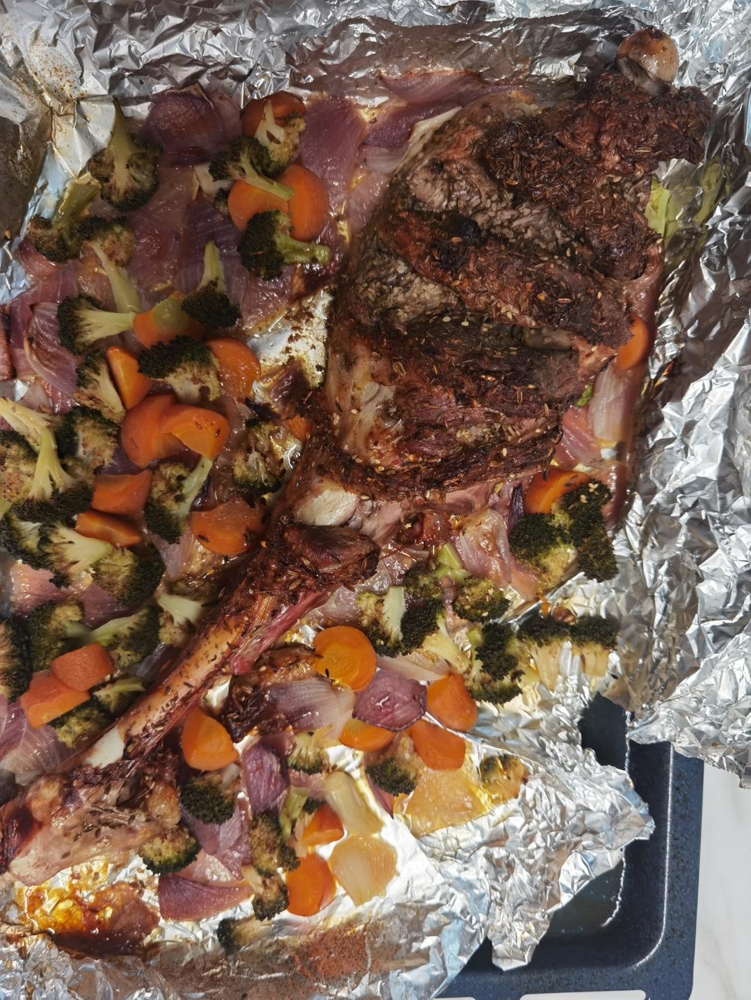 生烤羊腿家庭烤箱版