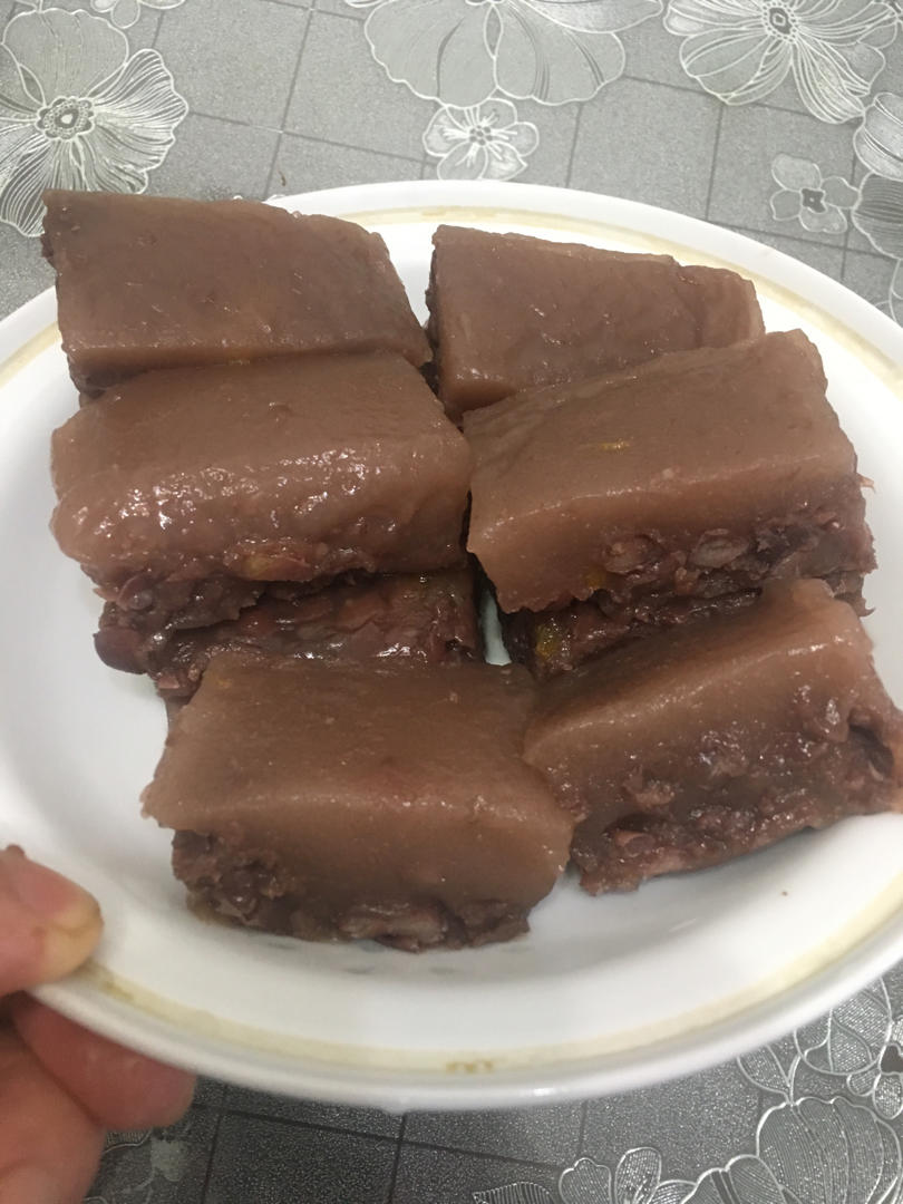 当葛根粉遇到红豆～成就了养生佳品葛根红豆糕
