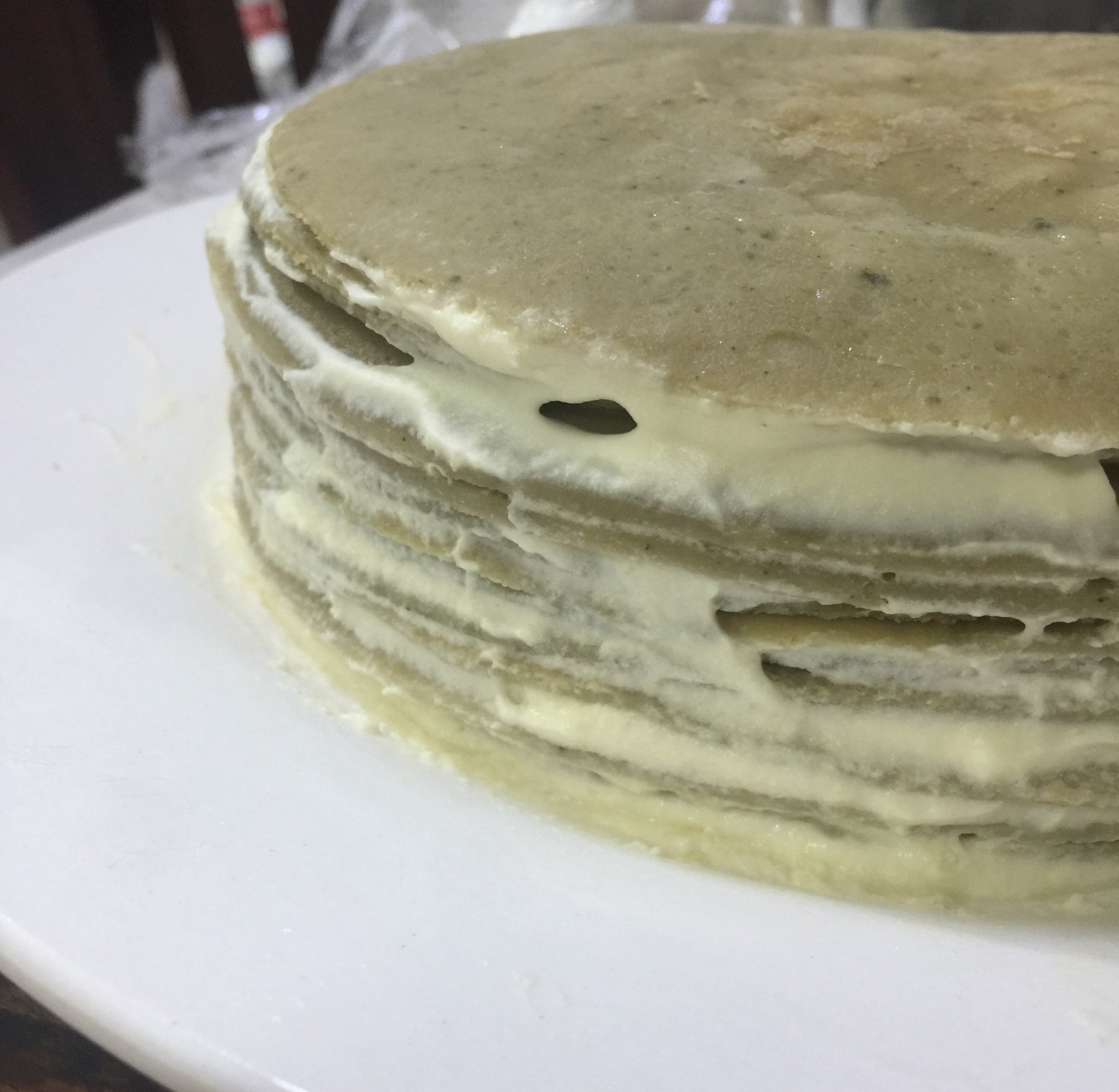 美味的煎蛋糕—抹茶千层蛋糕