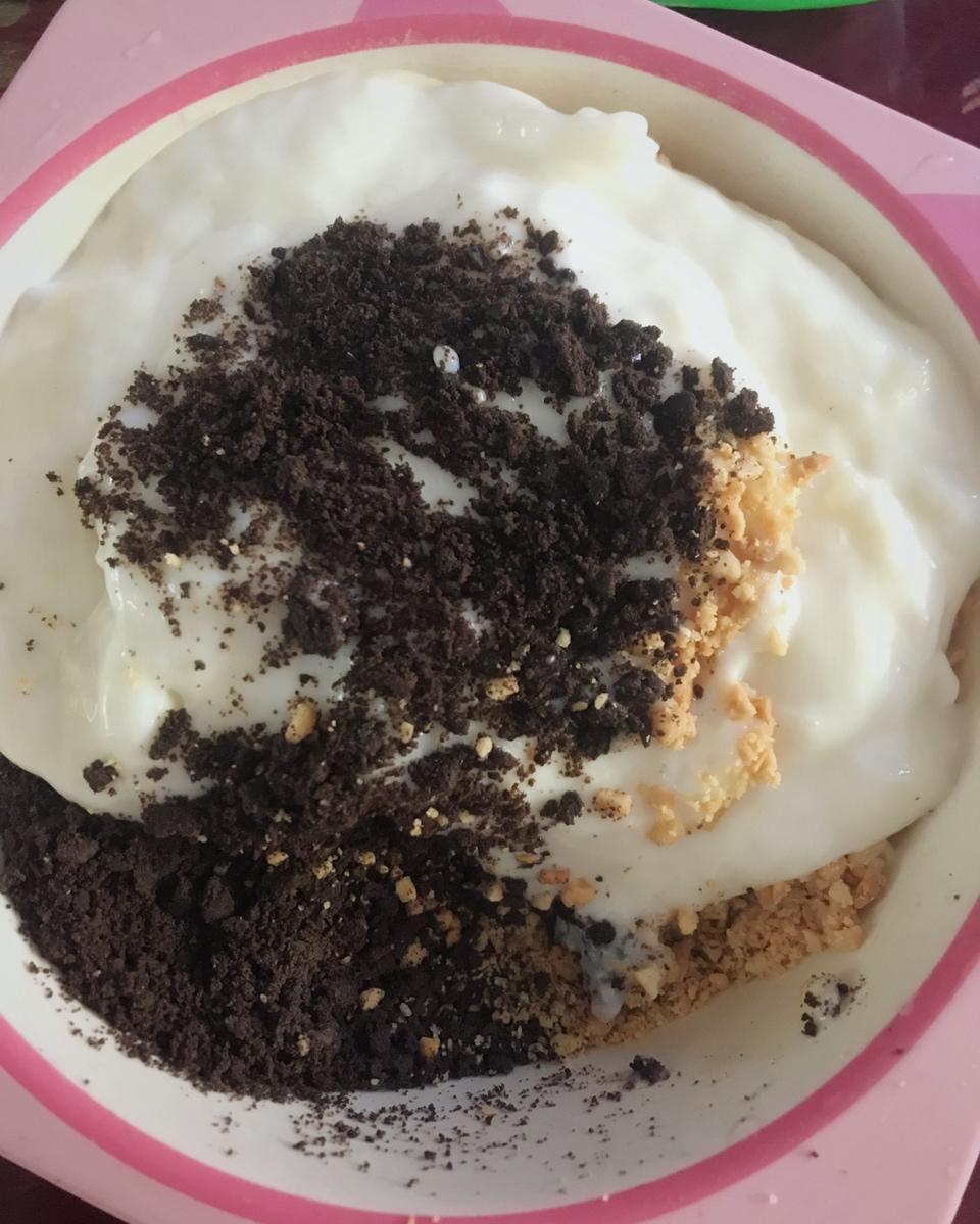 麋兔纸丶做的简单好做好吃的奥利奥口味鲜奶麻薯