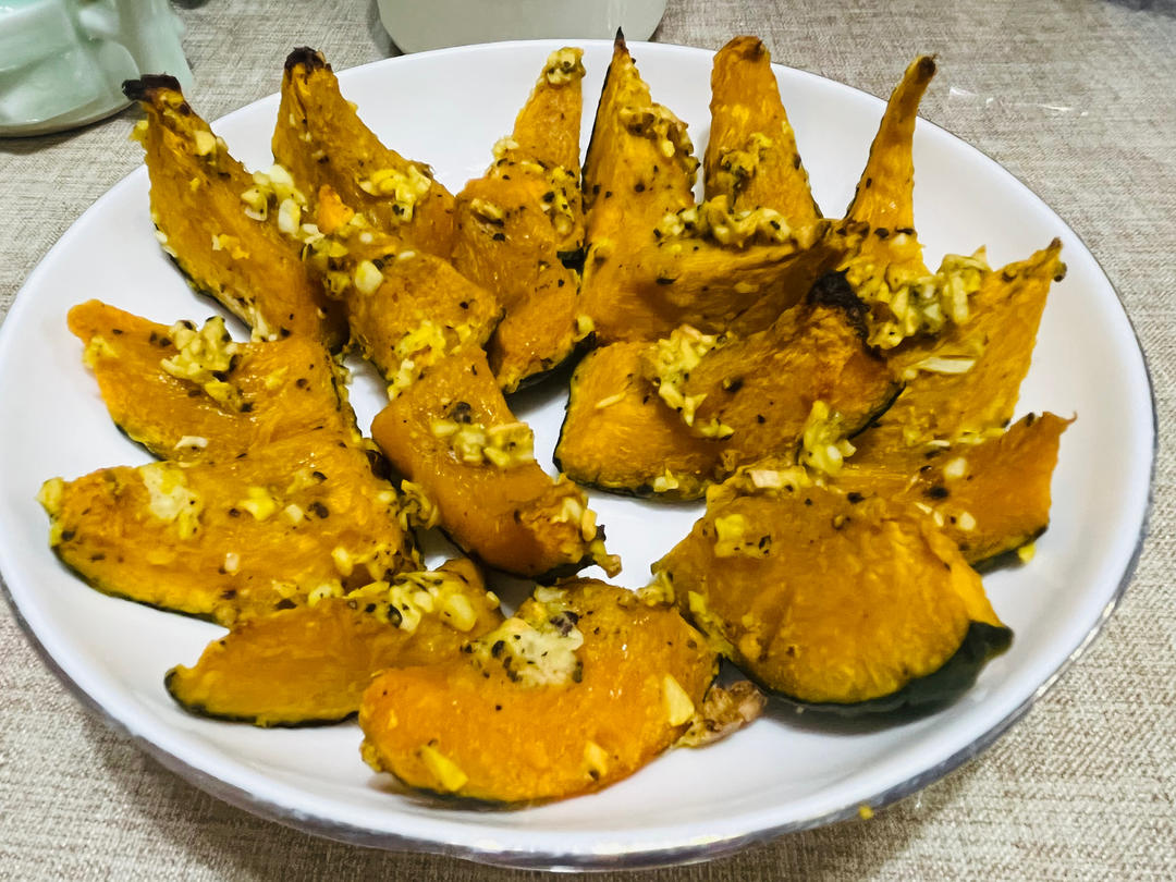 感谢网友配方❗这个法式蒜香烤南瓜太好吃了❗