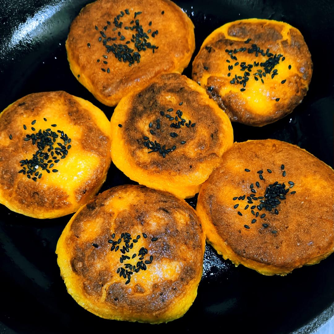 芝麻南瓜球(南瓜饼、南瓜角、豆沙馅)