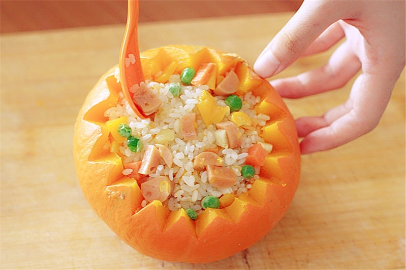 #快手烤箱菜实验笔记#香甜南瓜饭的做法 步骤8