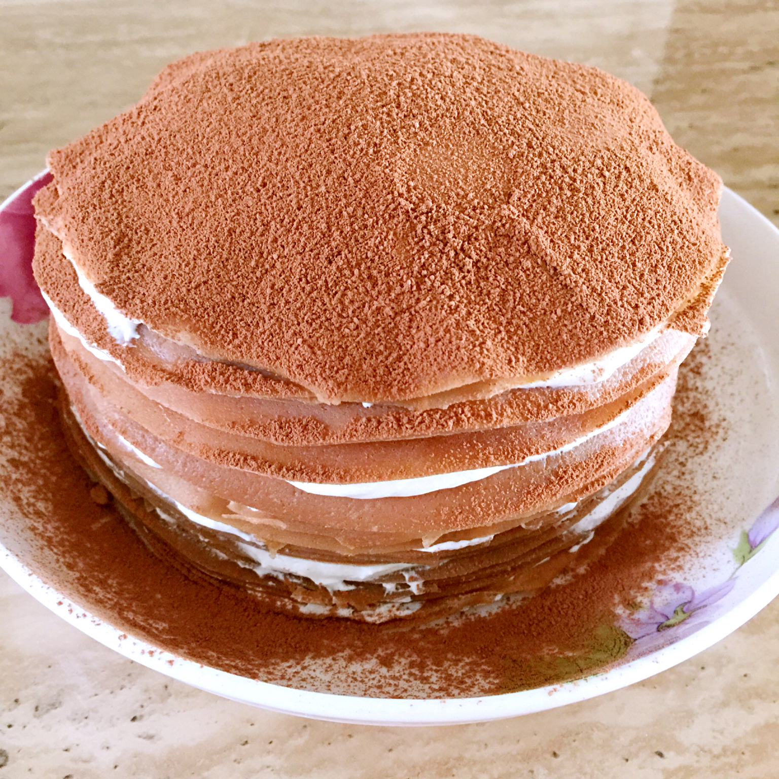 美味的煎蛋糕—抹茶千层蛋糕