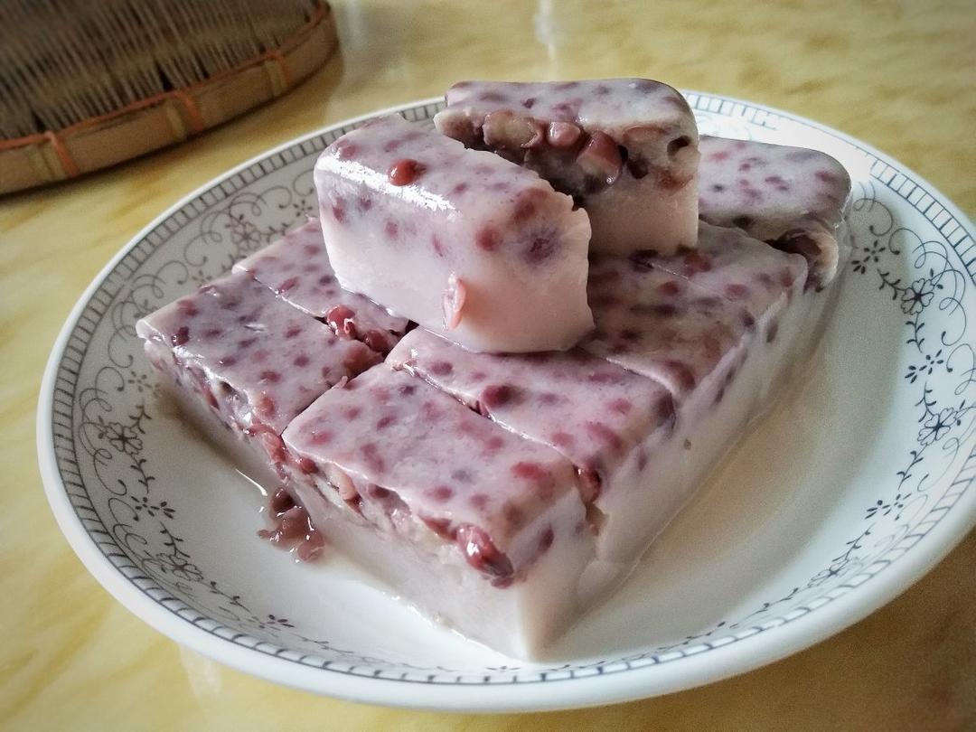 椰汁红豆糕-白凉粉
