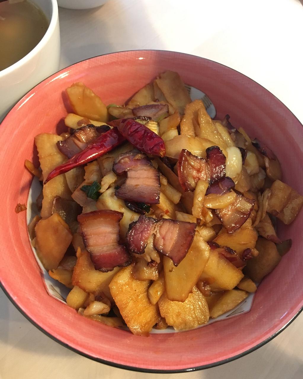 冬笋炒腊肉