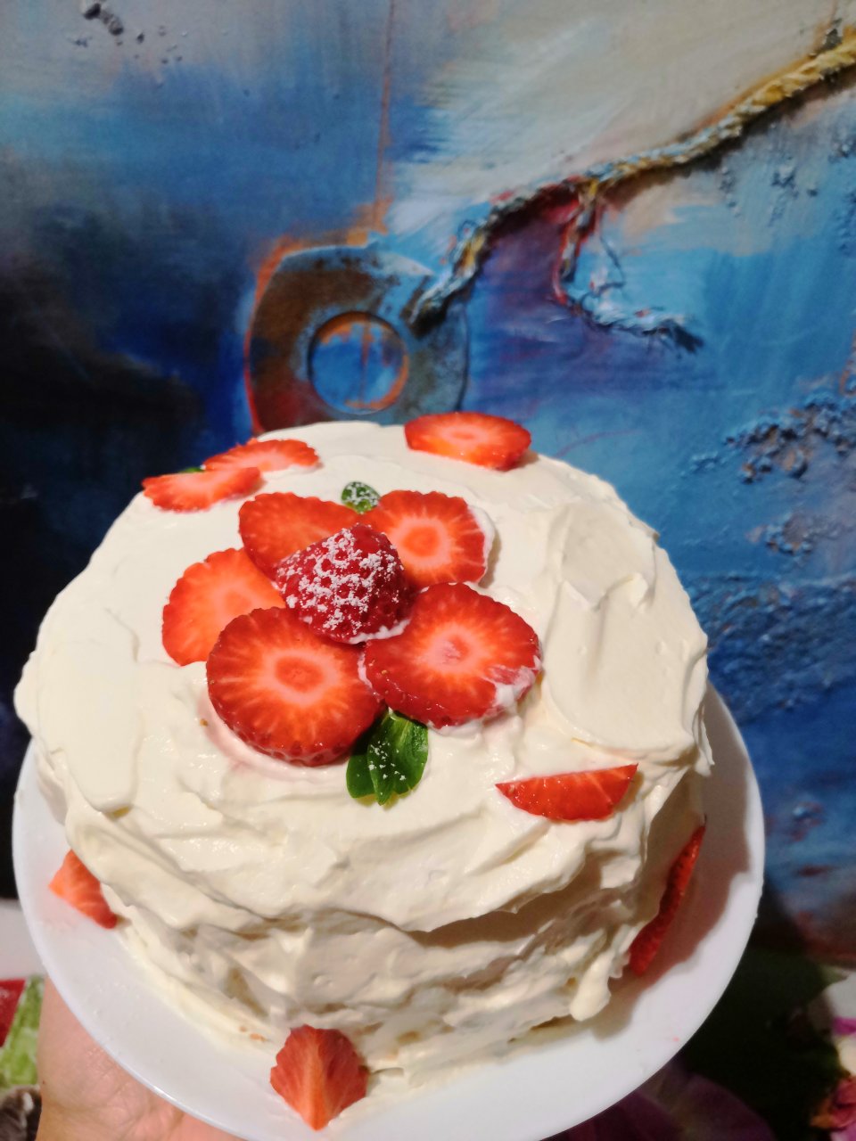 送你一朵小红花🌸｜草莓奶油蛋糕🍓果酱夹心