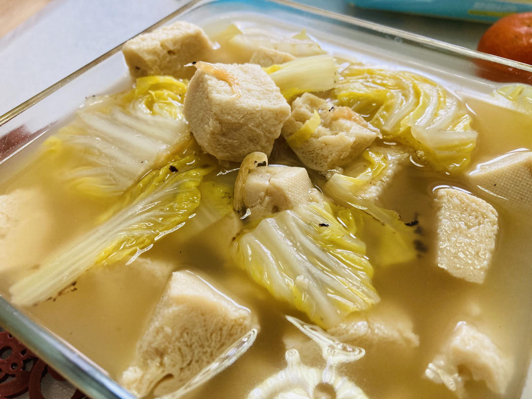 小鹿也许是大厨做的白菜炖冻豆腐