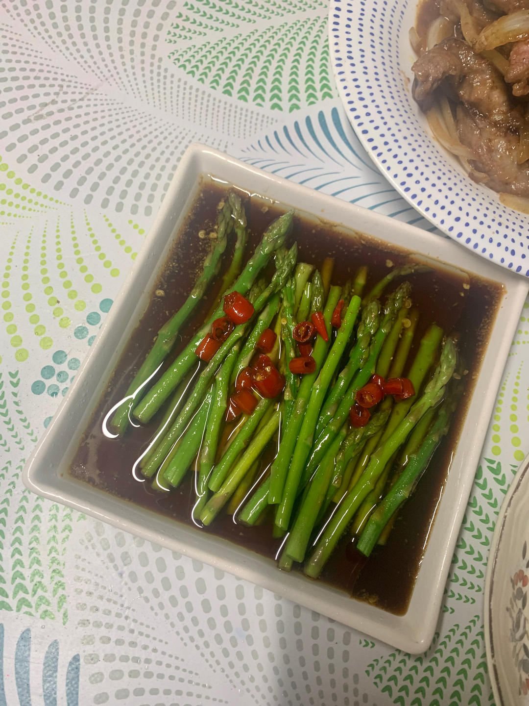 白灼芦笋