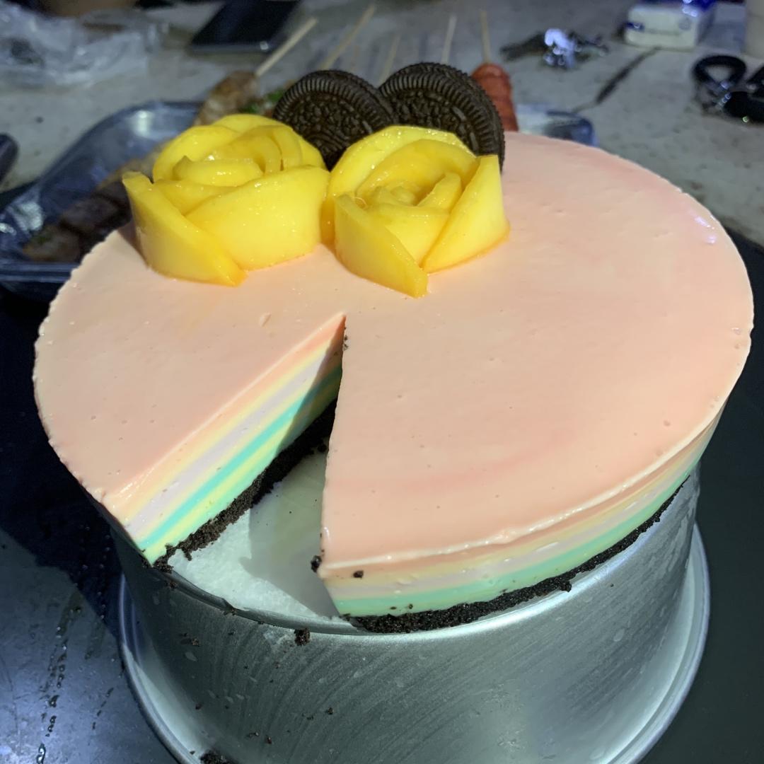 无烤箱.奥利奥酸奶慕斯蛋糕🍰（六寸）家庭简易版.