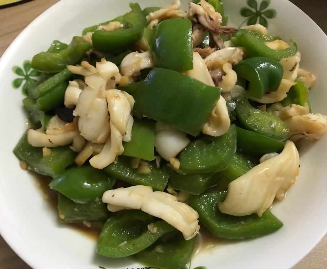 青椒炒鱿鱼