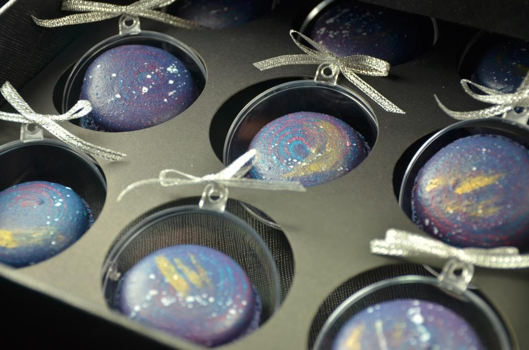 糖歪_vanilla做的星空马卡龙制作方法(圣诞节彩蛋:饼身的制作)