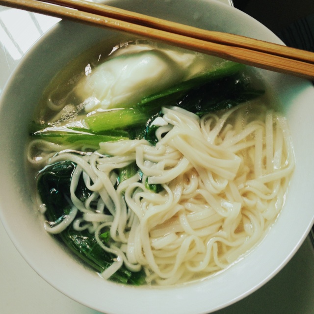 云淡风清-18做的小白菜苗清汤面