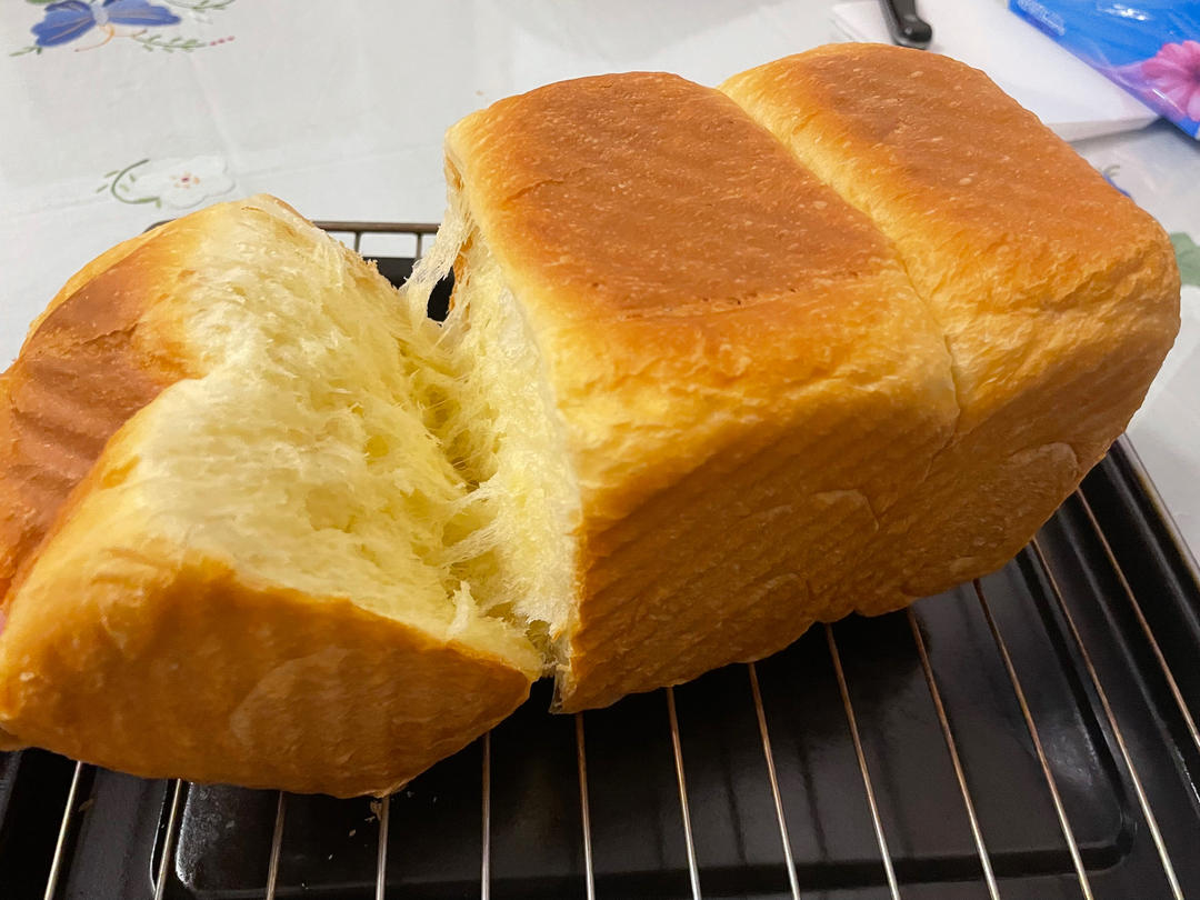 夺命软吐司(๑´ڡ`๑)超软拉丝极速方便的一次发酵吐司