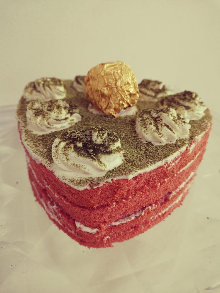 邱家丫头做的暖心红丝绒蛋糕6寸绵软戚风版