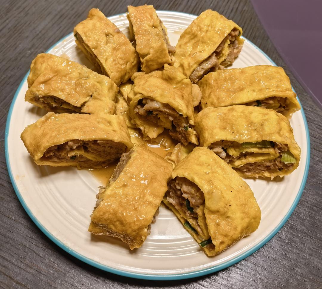 猪肉鸡蛋卷