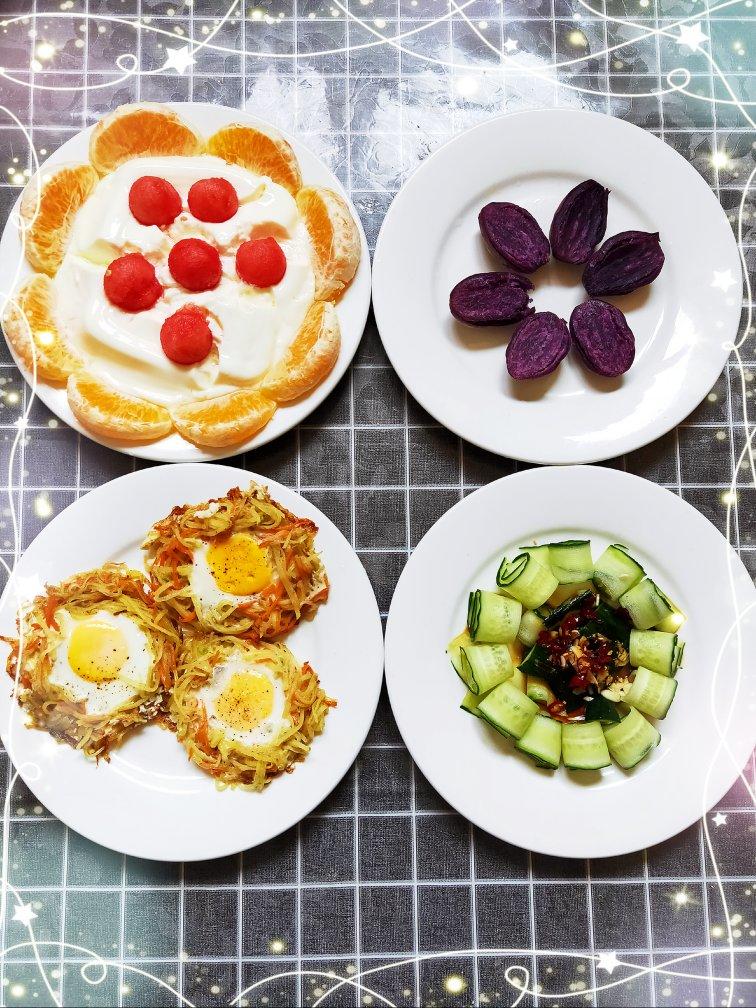 土豆胡萝卜丝鸡蛋饼